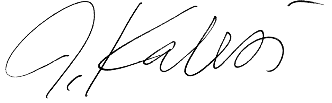 Antti Kalevi's signature